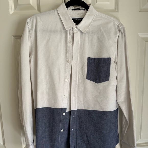 Forever 21 Shirts Forever 2 Mens Cotton Button Down Dress Shirt Sz